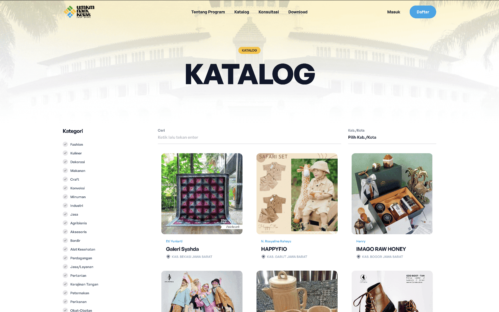 BIG DATA UMKM Catalog